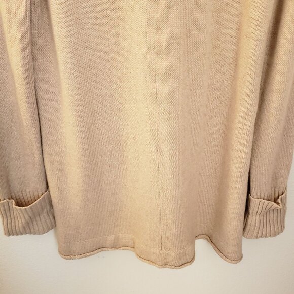 Eddie Bauer Soft and Cozy Tan Lambswool Blend Long Sleeve Cardigan Size XXLT  NW - Picture 7 of 12